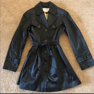 Jessica Simpson black trench coat